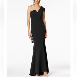 One-Shoulder A-Line Gown